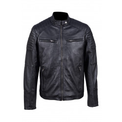 Iconic Black Biker Leather jacket.