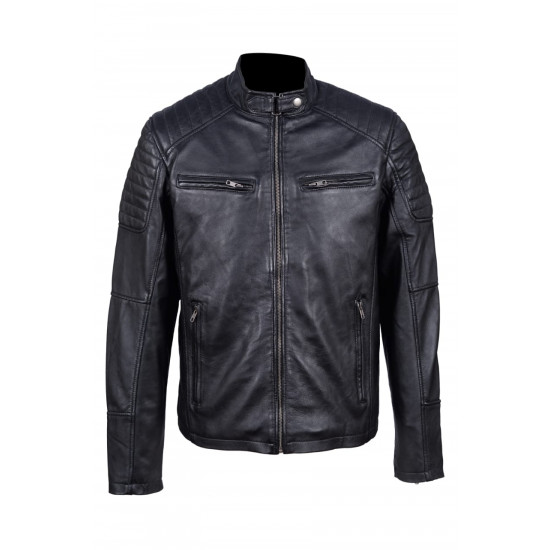 Iconic Black Biker Leather jacket.