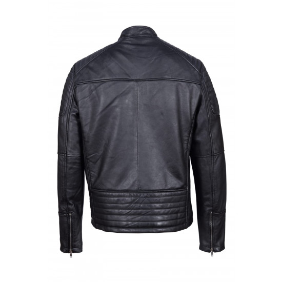 Iconic Black Biker Leather jacket.