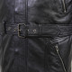 Hunter Black Leather Hooded Jacket