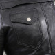 Barracuda Black Hooded Leather Bomber Jacket