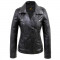 Nostalgic Black Leather Biker Jacket 