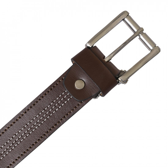 Wayne Brown Leather Belt