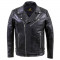 Classic Black Leather Biker Jacket