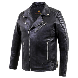 Classic Black Leather Biker Jacket