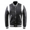 Black Leather Varsity Jacket